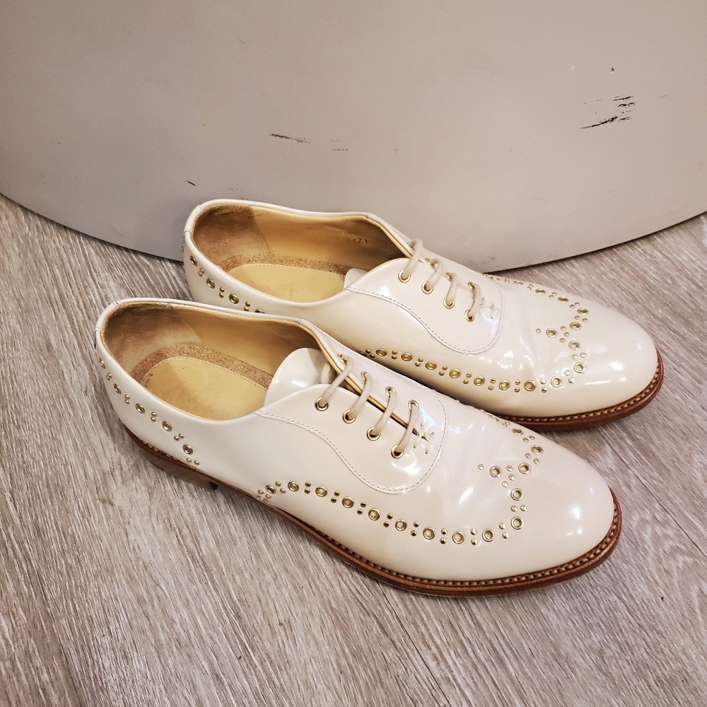 The office of Angela Scott Wingtip Shoes